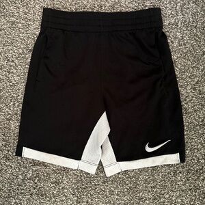 Kids Nike Black and White Athletic Shorts